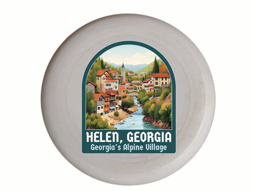 Helen Georgia Alpine Village Design Souvenir Frisbee Flying Disc Single
