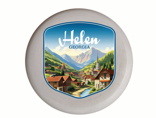 Helen Georgia Town in Mountains Design Souvenir Frisbee Flying Disc 2-Pack