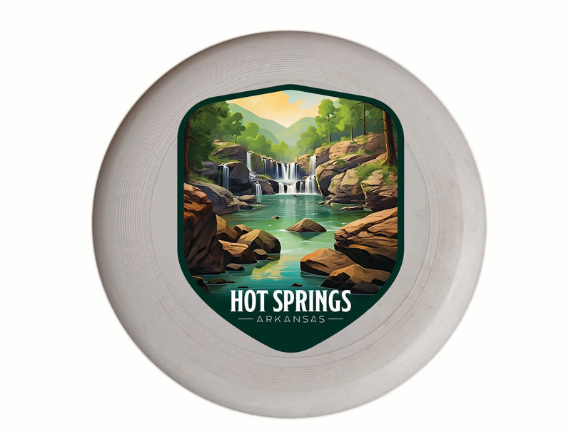 Hot Springs Arkansas Lake Springs Design Souvenir Frisbee Flying Disc 4-Pack