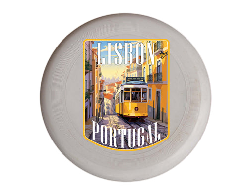 Lisbon Portugal Design A Souvenir Frisbee Flying Disc 4-Pack