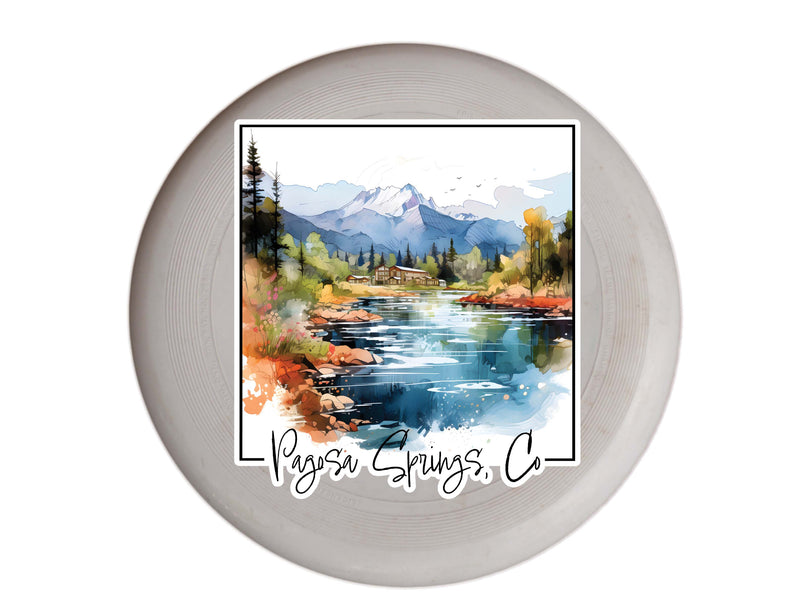 Pagosa Springs Colorado Design A Souvenir Frisbee Flying Disc 4-Pack