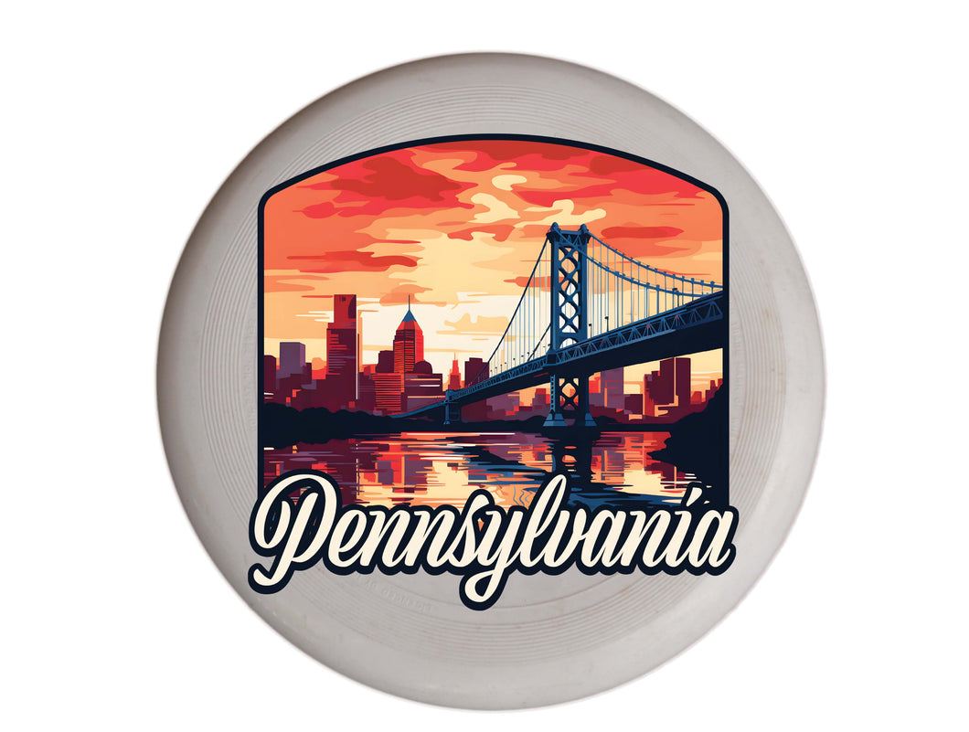 Pennsylvania Design A Souvenir Frisbee Flying Disc 4-Pack