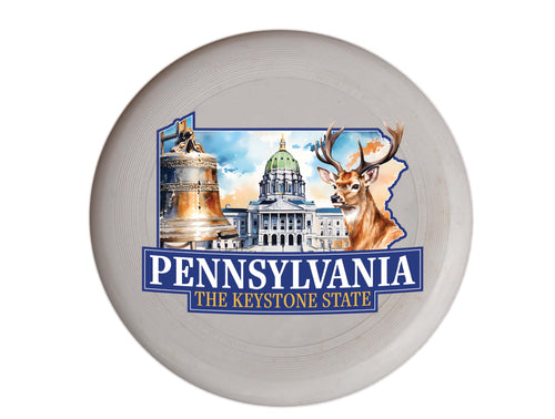 Pennsylvania Design D Souvenir Frisbee Flying Disc Single
