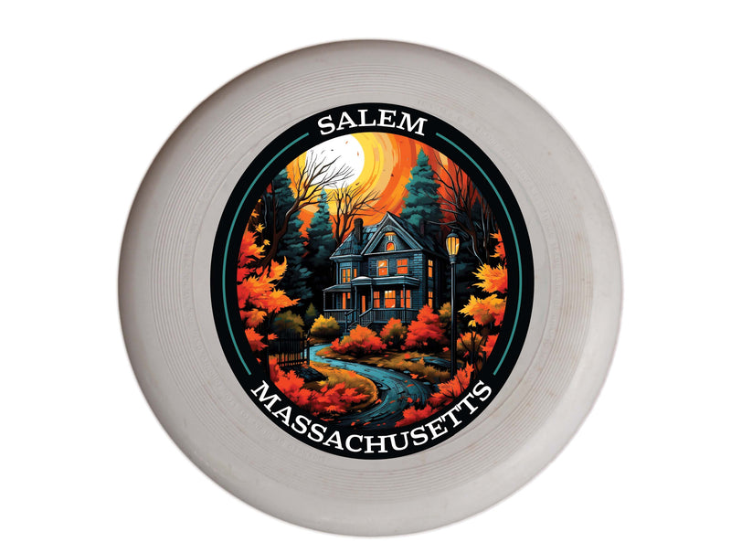 Salem Massachussettes Design B Souvenir Frisbee Flying Disc 4-Pack