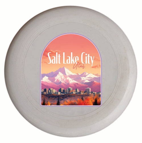 Salt Lake City Utah Design C Souvenir Frisbee Flying Disc 2-Pack