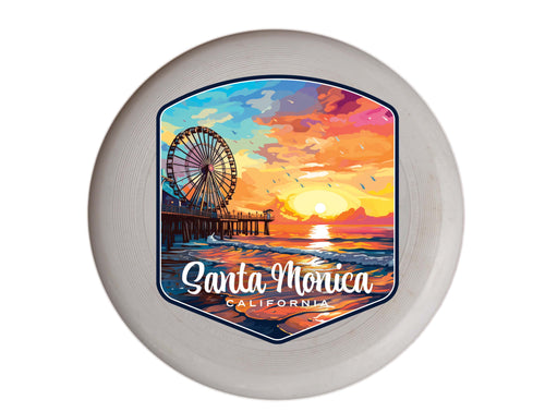 Santa Monica California Design A Souvenir Frisbee Flying Disc 2-Pack