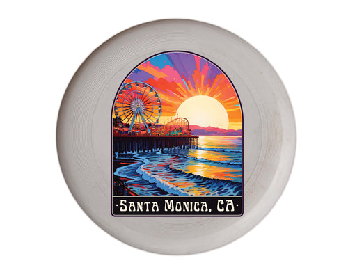 Santa Monica California Design B Souvenir Frisbee Flying Disc 2-Pack