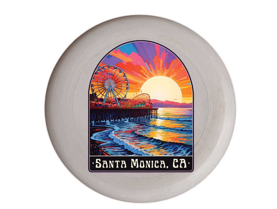 Santa Monica California Design B Souvenir Frisbee Flying Disc 2-Pack