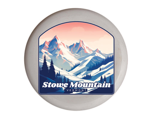 Stowe Mountain Vermont Design A Souvenir Frisbee Flying Disc 4-Pack