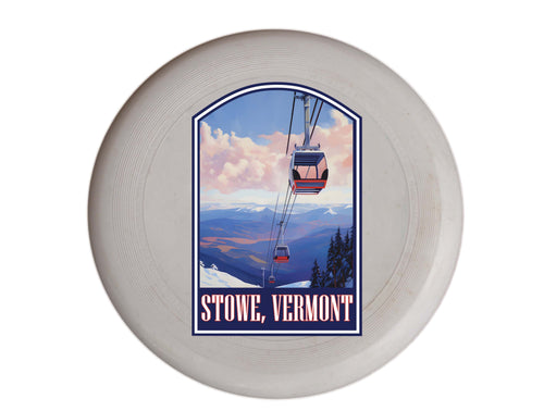 Stowe Mountain Vermont Design B Souvenir Frisbee Flying Disc Single