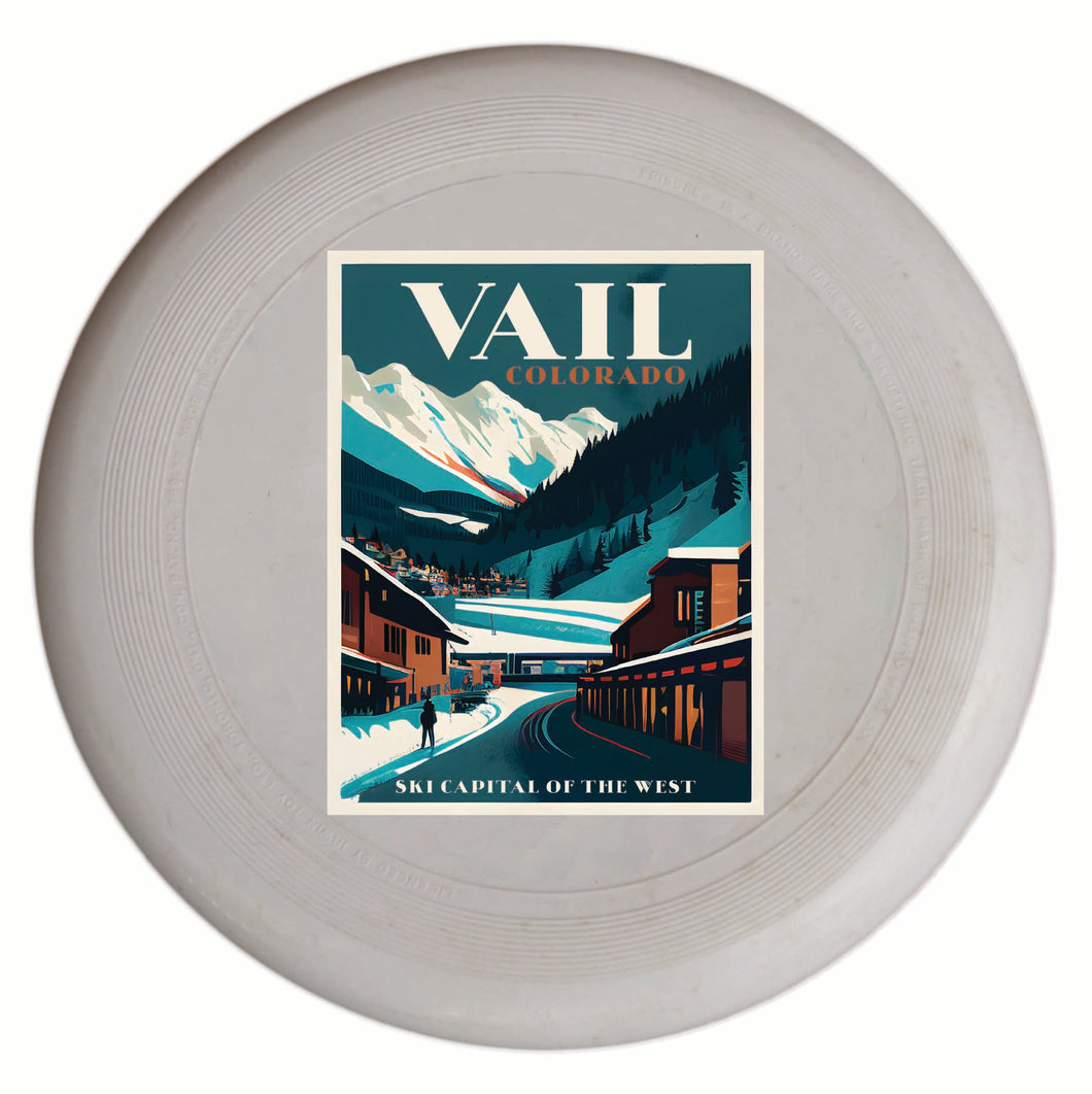 Vail Colorado Design B Souvenir Frisbee Flying Disc 4-Pack