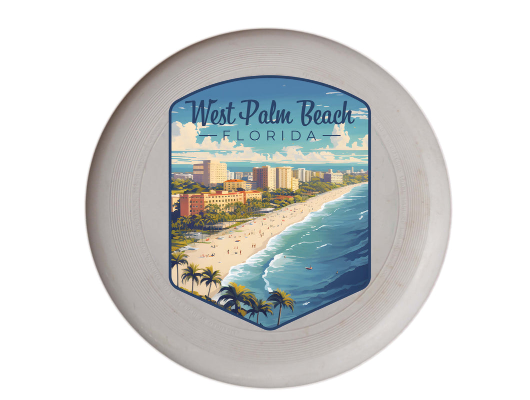 West Palm Beach Florida Design A Souvenir Frisbee Flying Disc Single