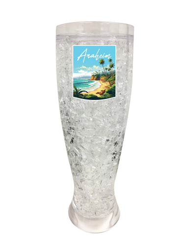 Anaheim California Design B Souvenir 16 oz Plastic Broken Glass Frosty Mug Single