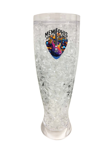 Memphis Tennessee Design B Souvenir 16 oz Plastic Broken Glass Frosty Mug 4-Pack