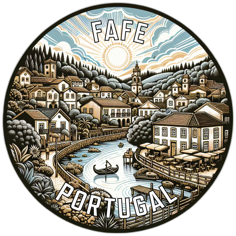 Fafe Portugal Souvenir Die Cut Flat Magnet 6-Inch