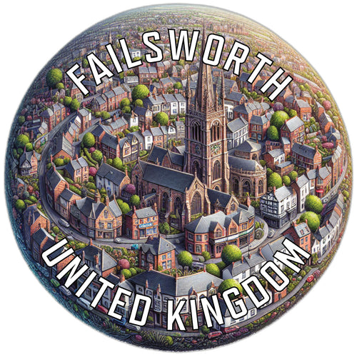 Failsworth United Kingdom Souvenir Vinyl Decal Sticker 6-Inch