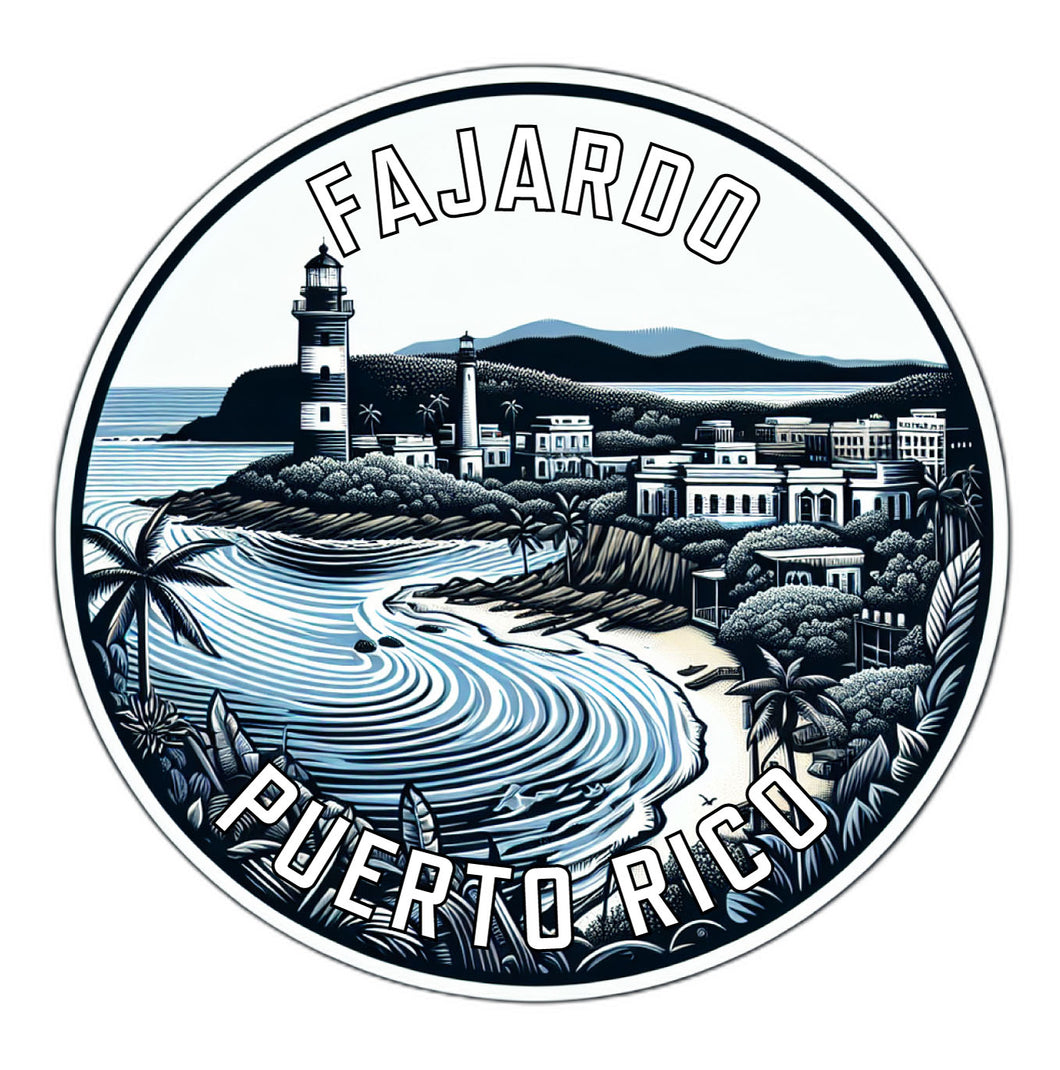 Fajardo Puerto Rico Souvenir Vinyl Decal Sticker 2-Inch