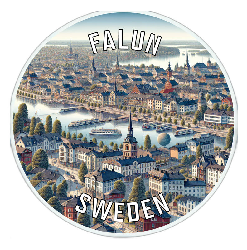 Falun Sweden Souvenir Vinyl Decal Sticker 2-Inch