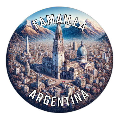 Famailla Argentina Souvenir Die Cut Flat Magnet 2-Inch