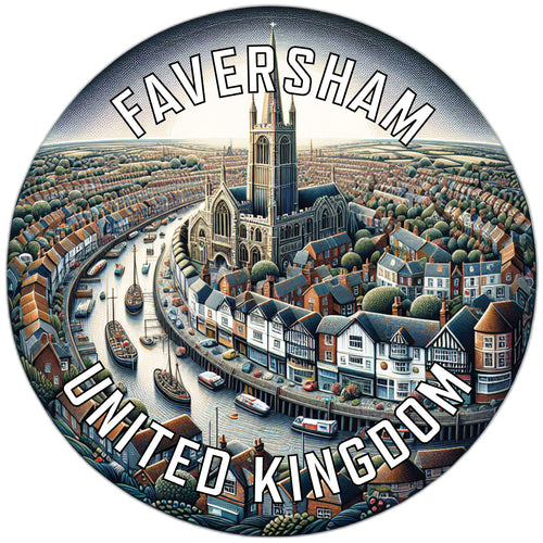 Faversham United Kingdom Souvenir Vinyl Decal Sticker 2-Inch