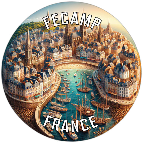 Fecamp France Souvenir Vinyl Decal Sticker 6-Inch
