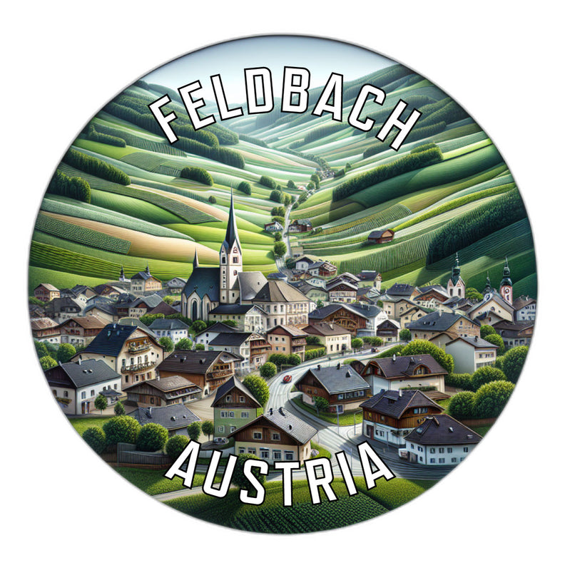 Feldbach Austria Souvenir Die Cut Flat Magnet 2-Inch