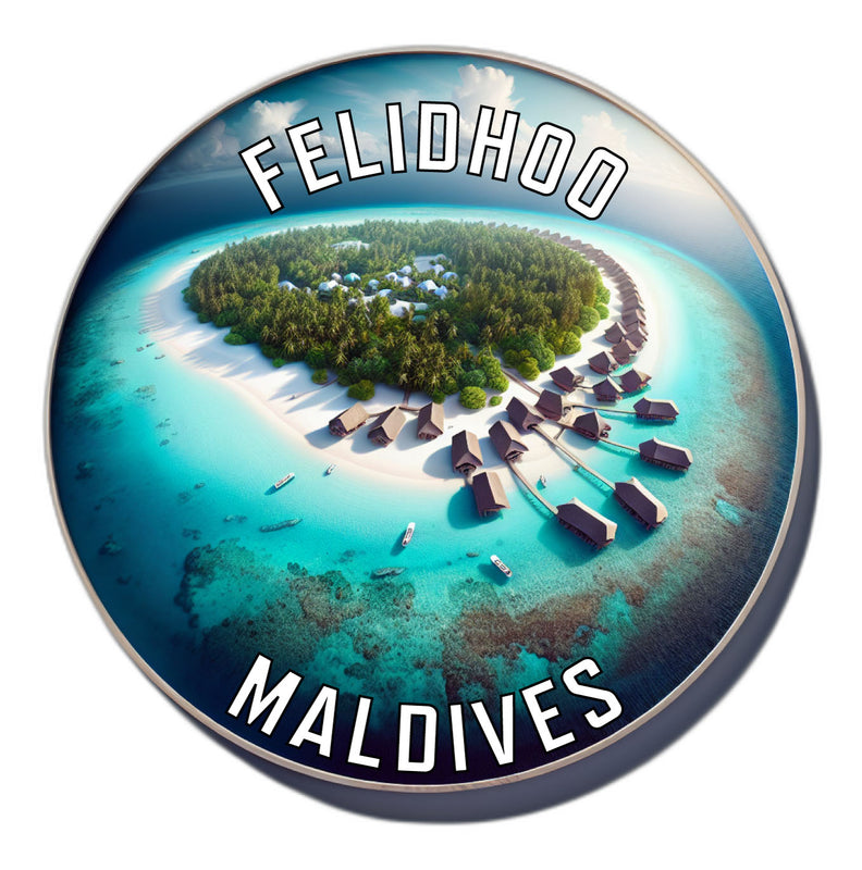 Felidhoo Maldives Souvenir Vinyl Decal Sticker 2-Inch