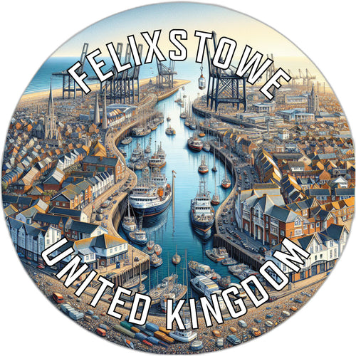 Felixstowe United Kingdom Souvenir Vinyl Decal Sticker 6-Inch