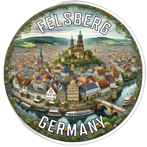 Felsberg Germany Souvenir Vinyl Decal Sticker 2-Inch