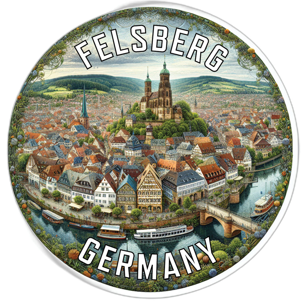 Felsberg Germany Souvenir Vinyl Decal Sticker 2-Inch