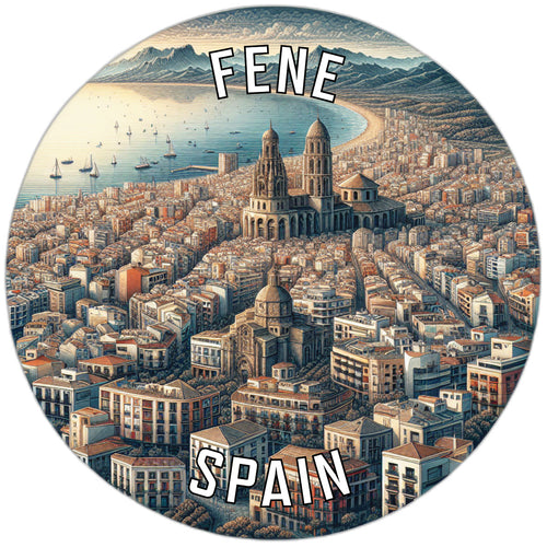 Fene Spain Souvenir Vinyl Decal Sticker 6-Inch
