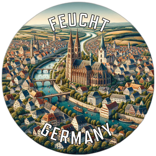 Feucht Germany Souvenir Vinyl Decal Sticker 3-Inch