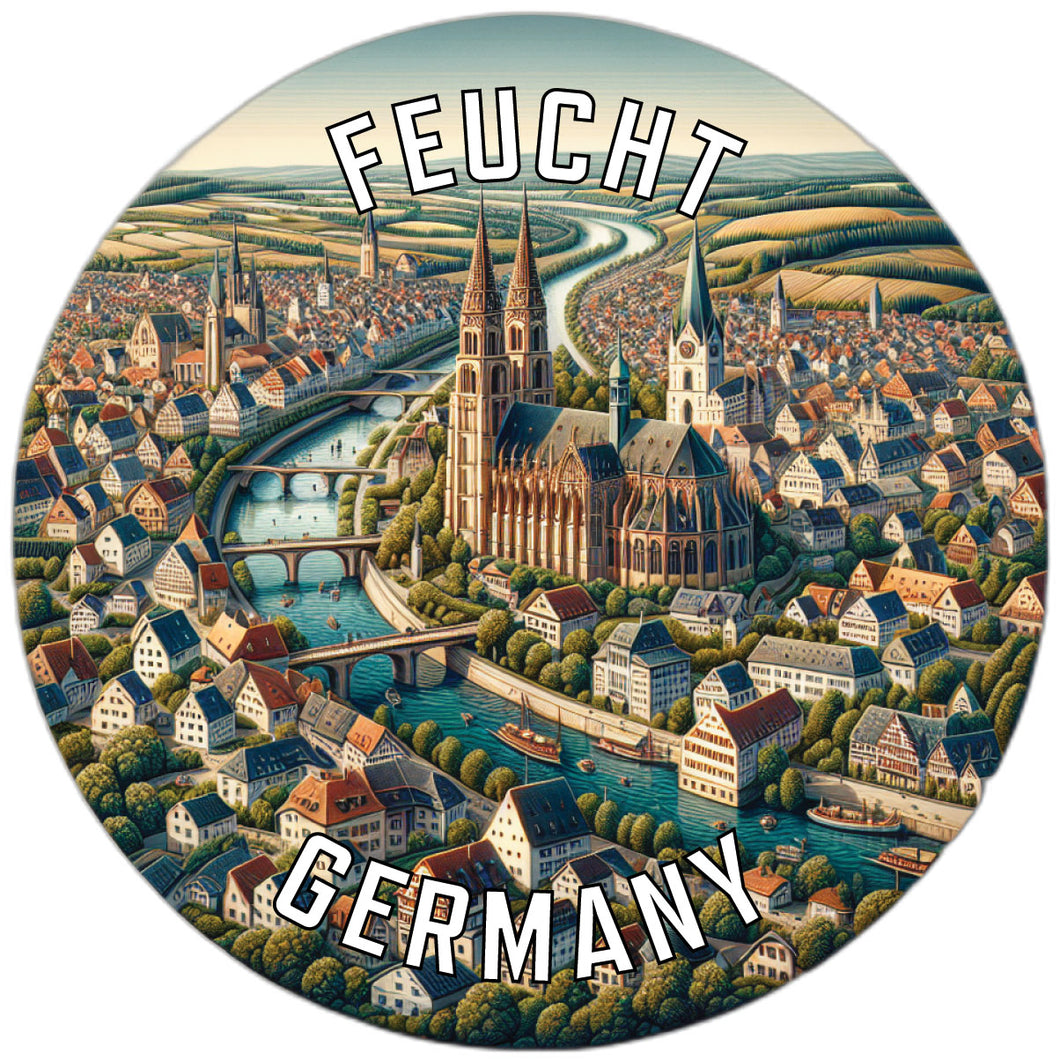 Feucht Germany Souvenir Vinyl Decal Sticker 3-Inch