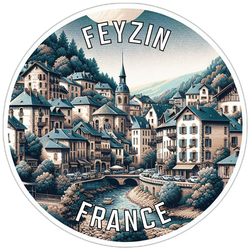 Feyzin France Souvenir Vinyl Decal Sticker 6-Inch