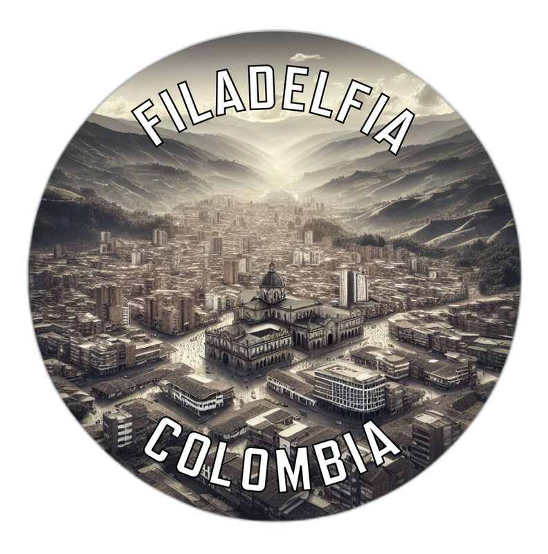 Filadelfia Colombia Souvenir Die Cut Flat Magnet 6-Inch
