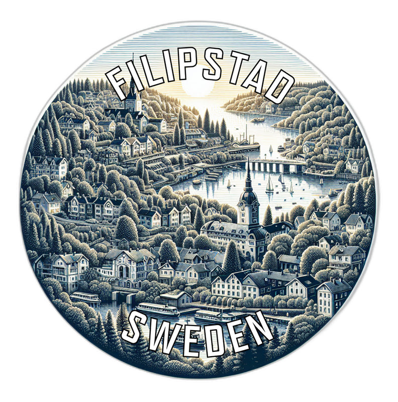 Filipstad Sweden Souvenir Vinyl Decal Sticker 2-Inch