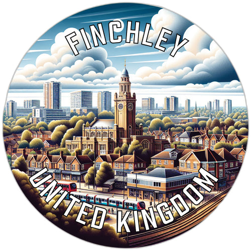 Finchley United Kingdom Souvenir Vinyl Decal Sticker 2-Inch