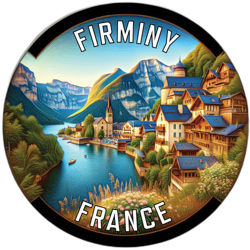 Firminy France Souvenir Vinyl Decal Sticker 6-Inch