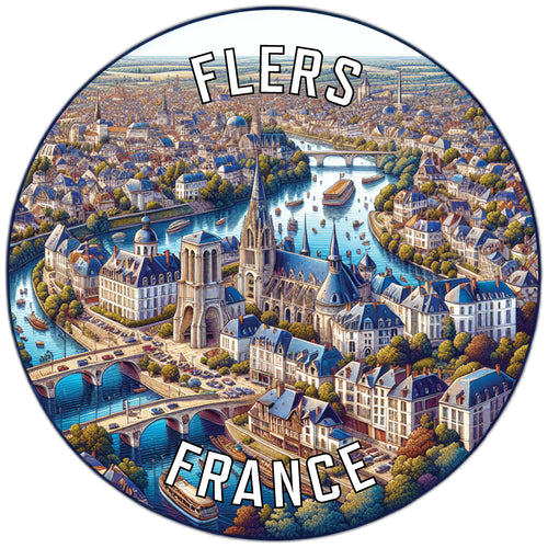 Flers France Souvenir Vinyl Decal Sticker 6-Inch