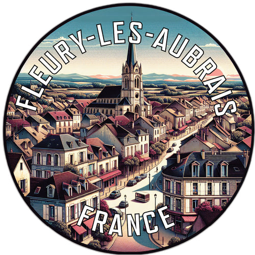 Fleury les Aubrais France Souvenir Vinyl Decal Sticker 6-Inch