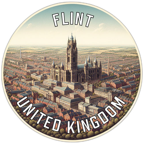 Flint United Kingdom Souvenir Vinyl Decal Sticker 2-Inch