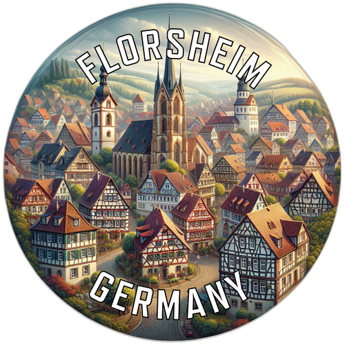 Florsheim Germany Souvenir Vinyl Decal Sticker 6-Inch