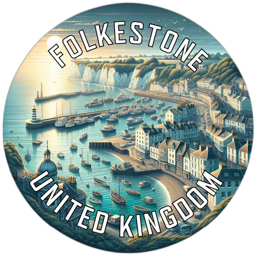 Folkestone United Kingdom Souvenir Vinyl Decal Sticker 2-Inch
