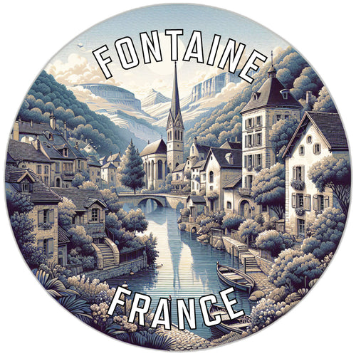 Fontaine France Souvenir Vinyl Decal Sticker 6-Inch