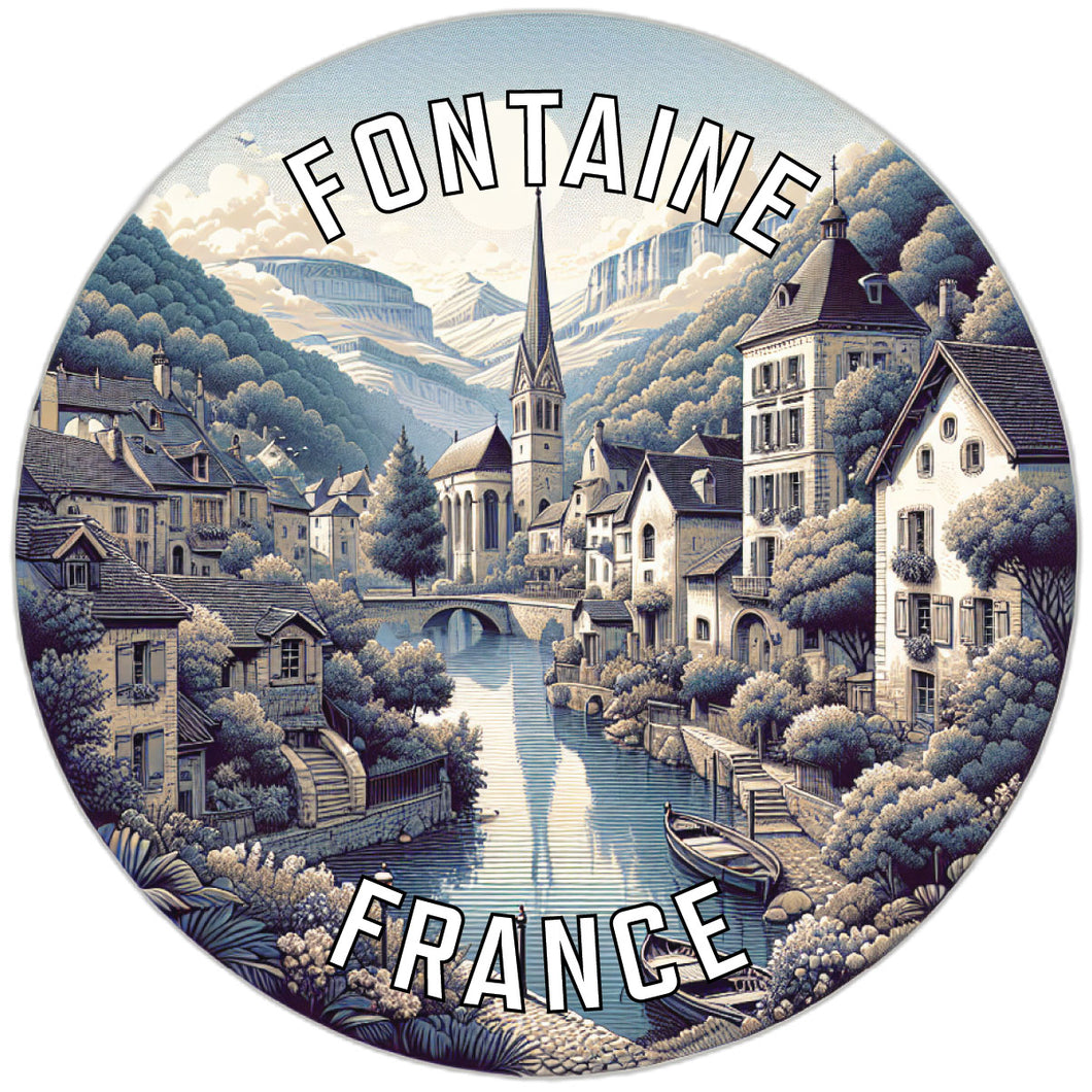 Fontaine France Souvenir Vinyl Decal Sticker 6-Inch
