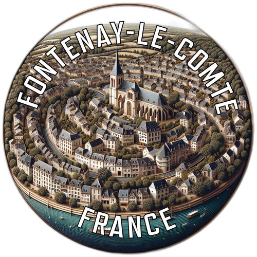 Fontenay le Comte France Souvenir Vinyl Decal Sticker 2-Inch