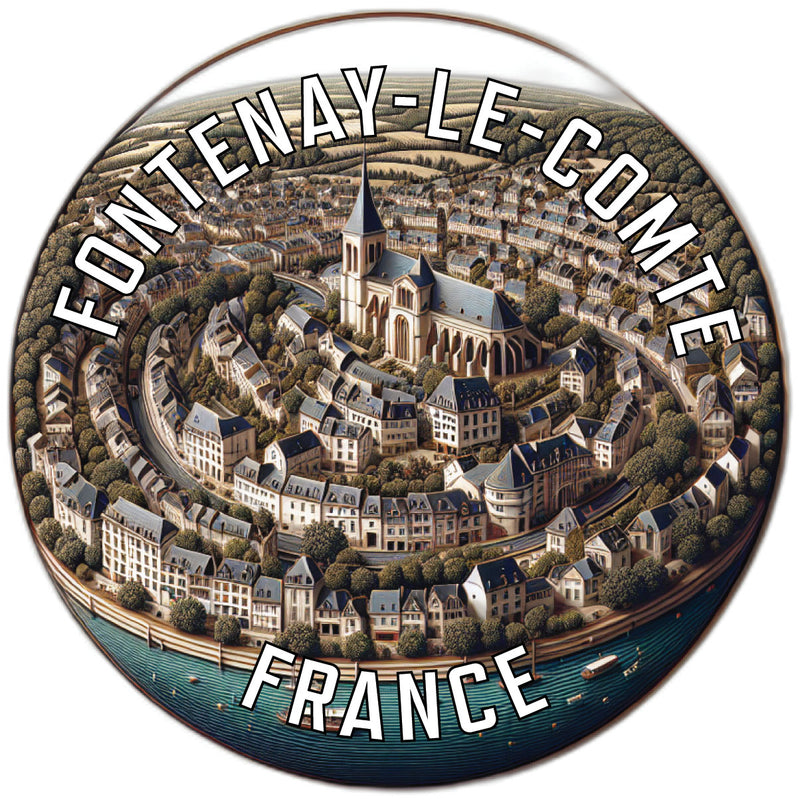 Fontenay le Comte France Souvenir Vinyl Decal Sticker 2-Inch