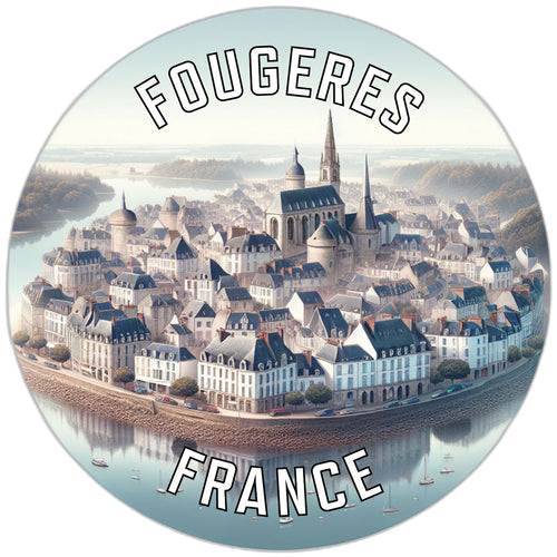 Fougeres France Souvenir Vinyl Decal Sticker 6-Inch