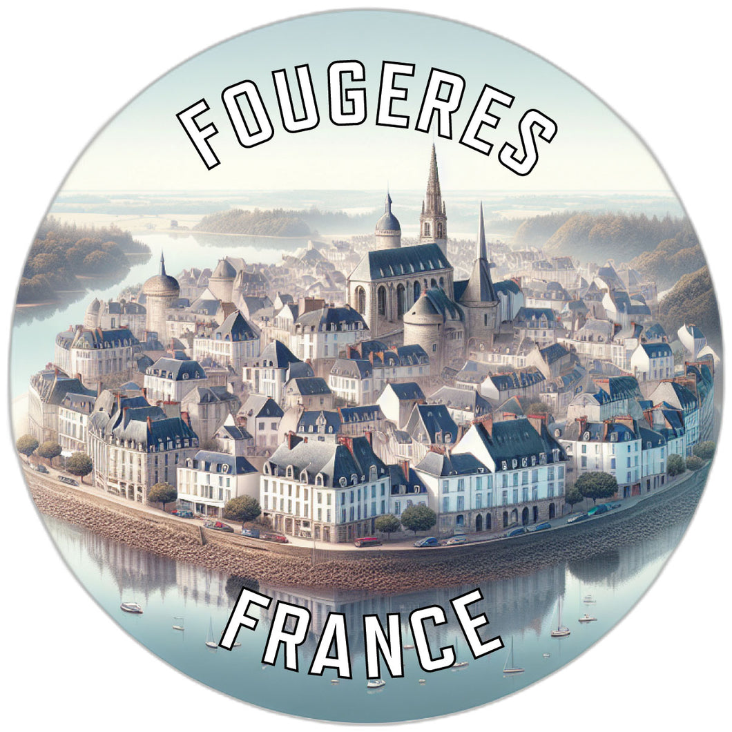 Fougeres France Souvenir Vinyl Decal Sticker 6-Inch