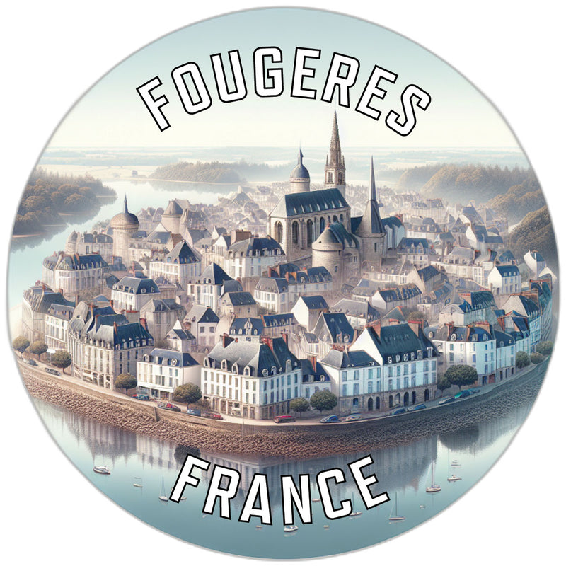Fougeres France Souvenir Vinyl Decal Sticker 6-Inch
